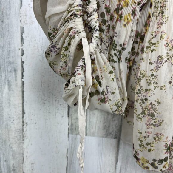 Aritzia Wilfred Talence Off the Shoulder blouse top XS floral boho cottagecore - Picture 5 of 9